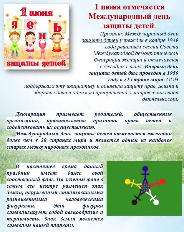 Международный день защиты детей.
